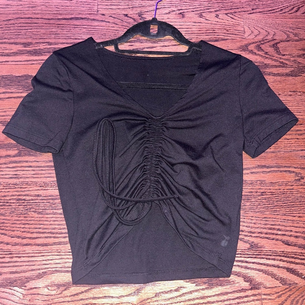 SHEIN black crop top